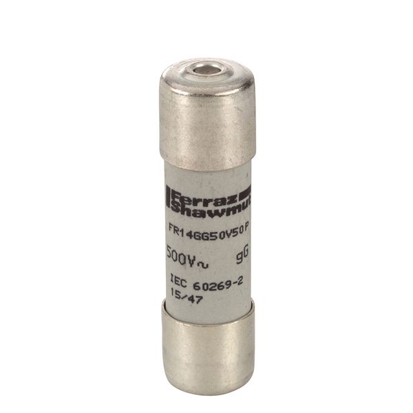 Cylindrical fuse-link gG 14x51 IEC 500VAC 50A With Striker image 1