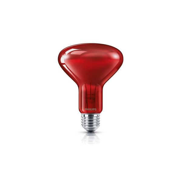 R95 IR 100W E27 220-240V Red HG 1CT/20 image 1