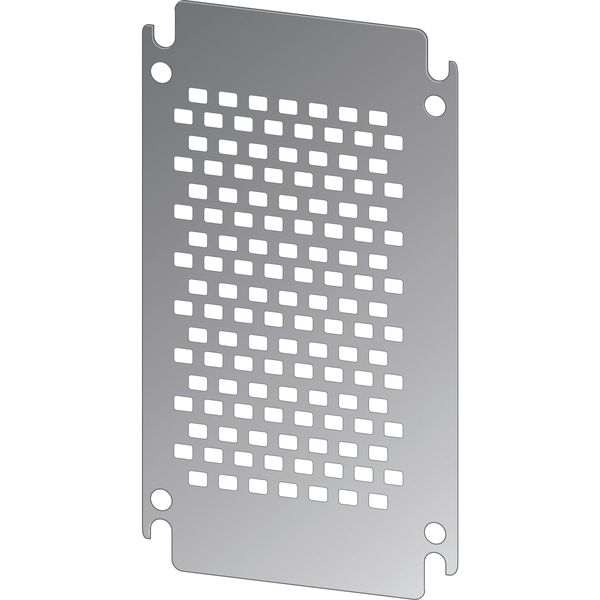 Mounting plate, perforated, galvanized, for HxW=400x600mm image 4