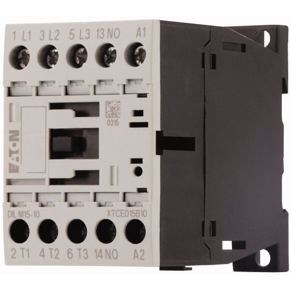 Contactor, 3 pole, 380 V 400 V 7.5 kW, 1 N/O, 12 V DC, DC operation, Screw terminals image 3