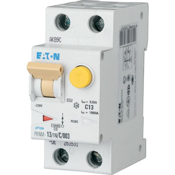 RCD/MCB combination, 13 A, 30 mA, MCB trip characteristic: B, 1p+N, RCD trip characteristic: A image 28