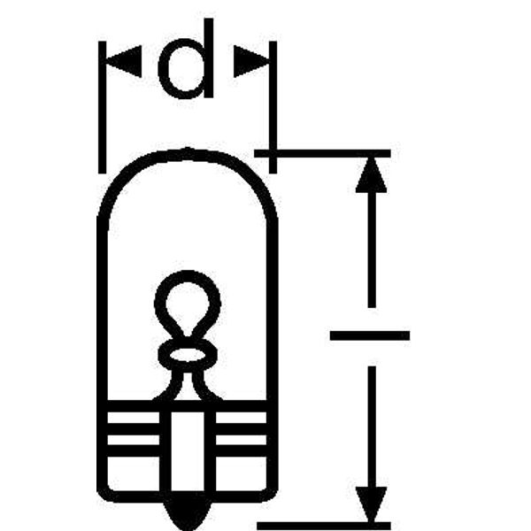 2825ULT-02B 5W 12V W2,1X9,5D BLI2 OSRAM image 2