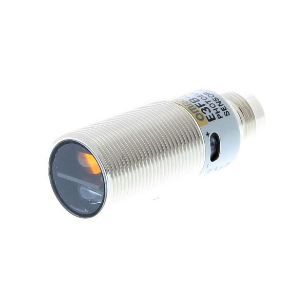 Photoelectric sensor, M18 threaded barrel, metal, red LED, background E3FB2018F image 2