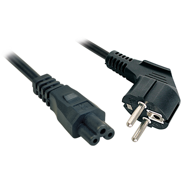 5m Schuko to C5 Mains Cable Schuko Plug to IEC C5 Connector image 1