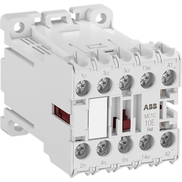 MC1C301ARWID-RAIL Mini Contactor 51 ... 90 V DC - 3 NO - 0 NC - Ring-Tongue Terminals image 1