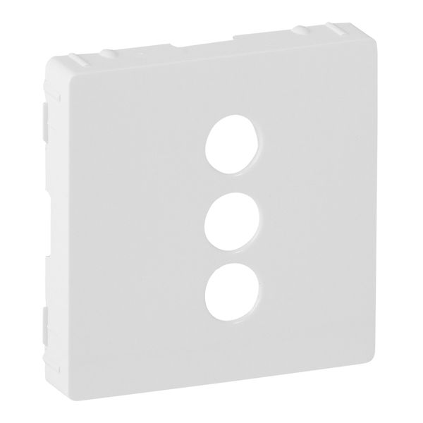 Cover plate Valena Life - triple RCA socket - white image 1