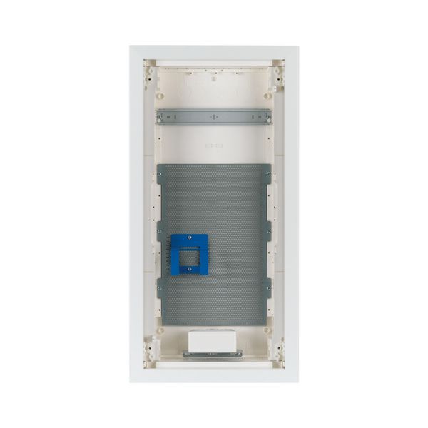 Hollow wall compact distribution board, multimedia, 4-rows, flush sheet steel door image 6