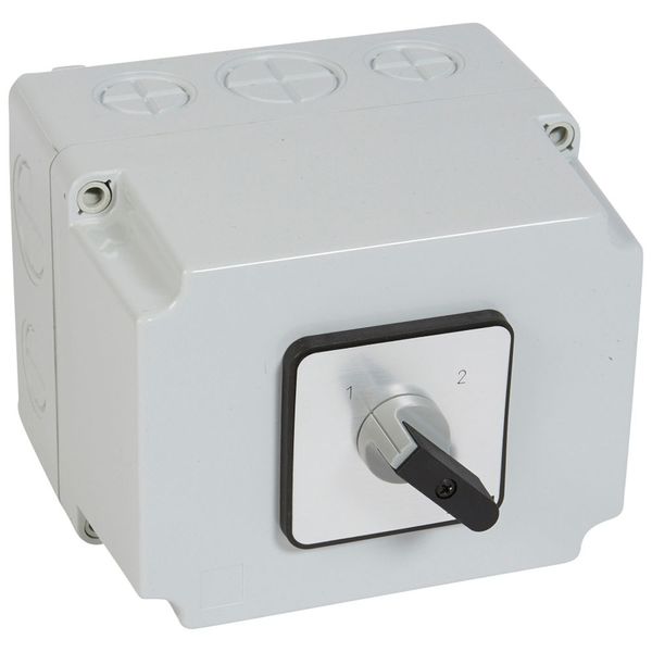 Cam switch - changeover switch w/o off - PR 40 - 4P - 50 A - box 135x170 mm image 1