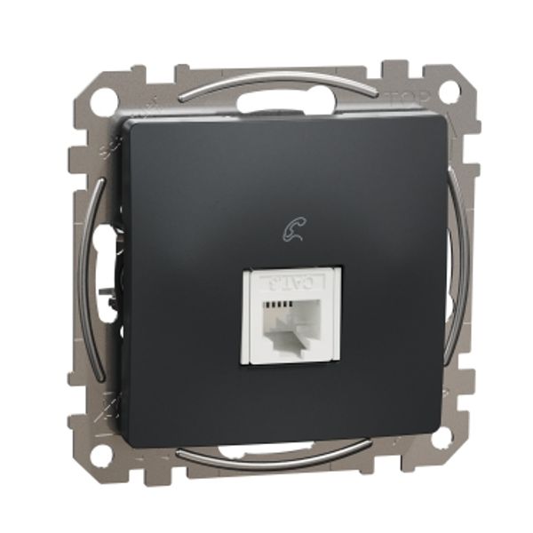 Telephone socket, Sedna Design & Elements, RJ11, Anthracite image 4