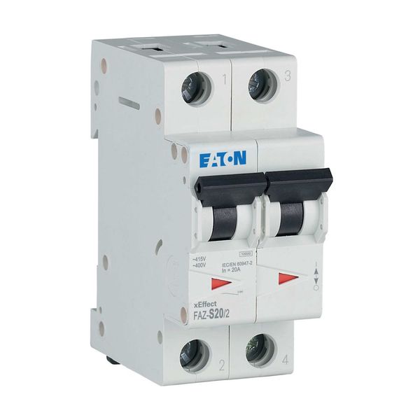 Miniature circuit breaker (MCB), 20 A, 2p, characteristic: S image 11