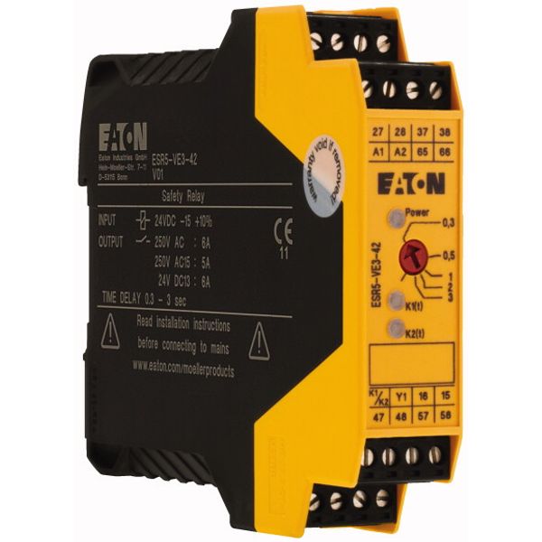 Contact expansion module, 24VDC/AC, 4 enabling paths off-delayed image 4