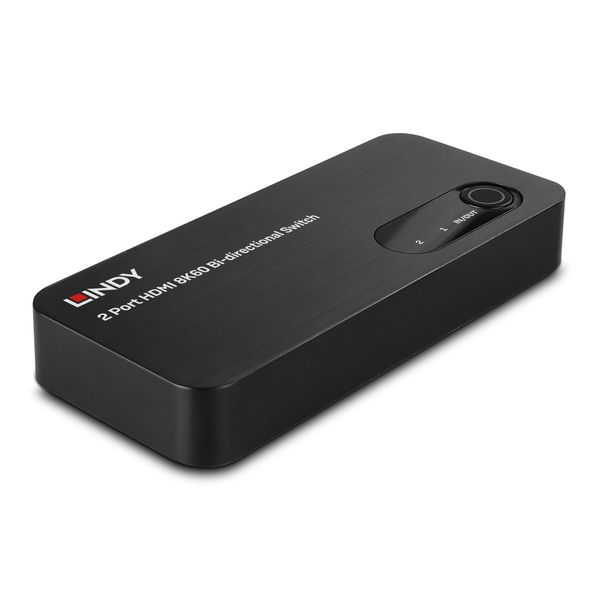 2 Port HDMI 8K60 Bi-Directional Switch Switch between two 8K HDMI® source devices connected to one 8K display, or two 8K displays connected to a single 8K source device image 1