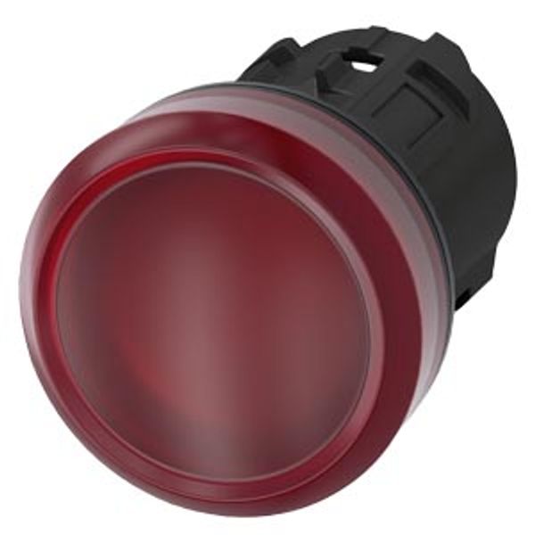 Indicator light, 22 mm, round, plastic, red, lens, smooth, with…3SU1001-6AA20-0AA0-Z Y11 image 1