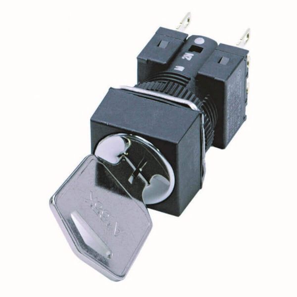 Selector switch, square, key-type, 3 notches, maintained, IP65, key re image 5