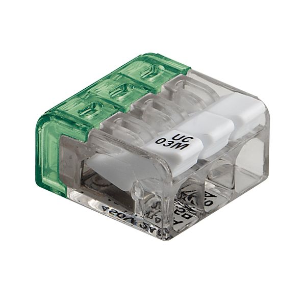 Spring.Clamp terminal block 3.poli 2.5mm2 for junction boxes image 1