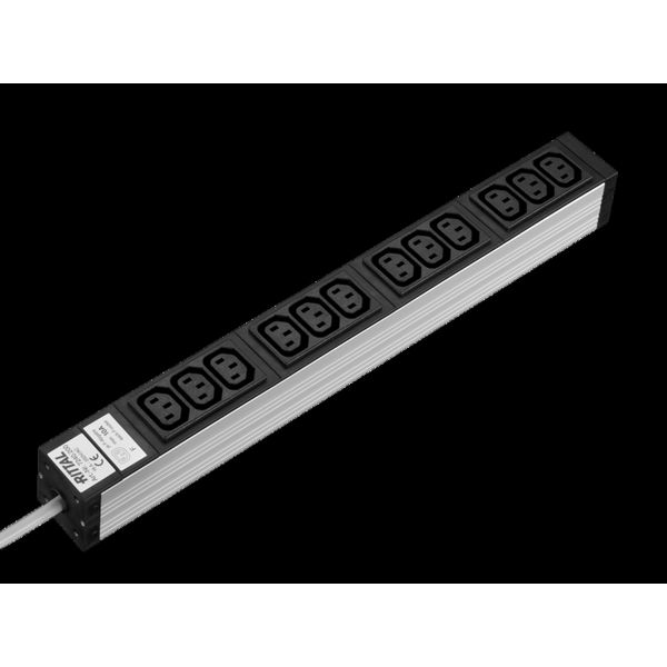 DK Socket strip, 10 A IEC 320 connector C13, 12-way, 250 V, 16 A image 2