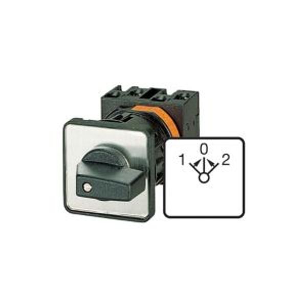 Reversing switches, T5B, 63 A, flush mounting, 3 contact unit(s), Contacts: 5, 45 °, momentary, With 0 (Off) position, with spring-return from both di image 2