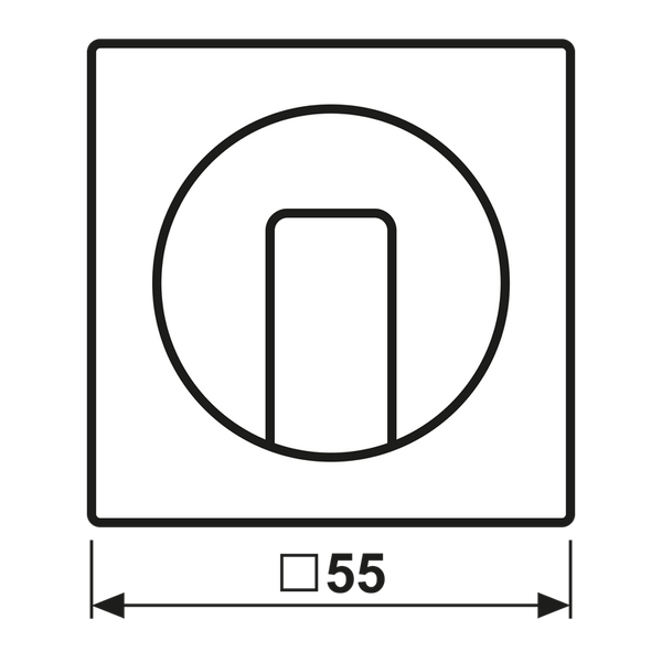 Centre plate with knob for rotary switch A1541SW image 5