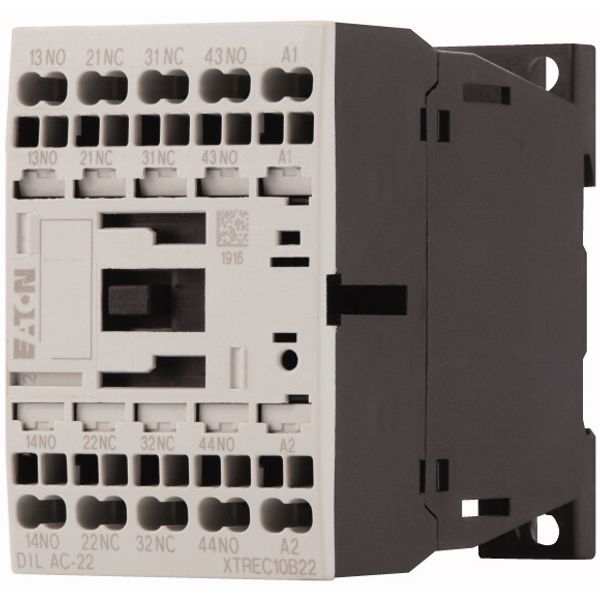 Contactor relay, 230 V 50 Hz, 240 V 60 Hz, 2 N/O, 2 NC, Spring-loaded terminals, AC operation image 3