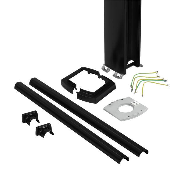 Interlink - column h2.7m two face flat black image 1