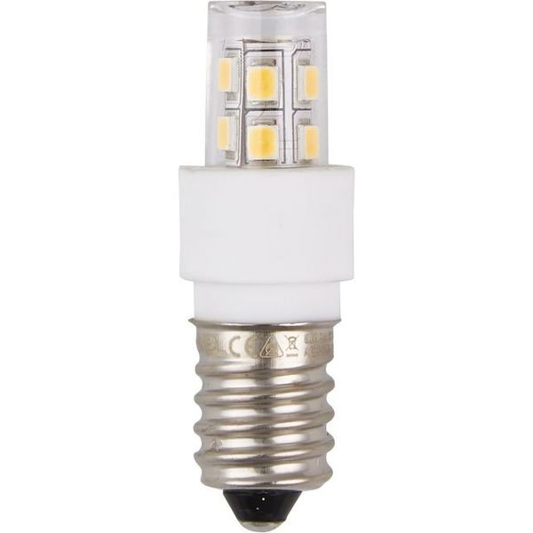 LED E14 Tube T17x52 10-30V 180Lm 2W 830 AC/DC Clear Non-Dim image 2