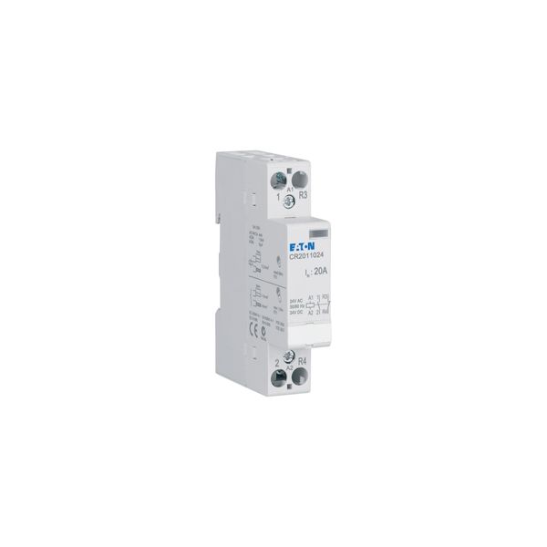 Installation contactor, 20A, 24V AC/DC, 1NO+1NC image 9