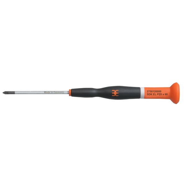 Crosshead screwdriver, Form: Crosshead, Pozidrive, Size: 0, Blade leng image 1