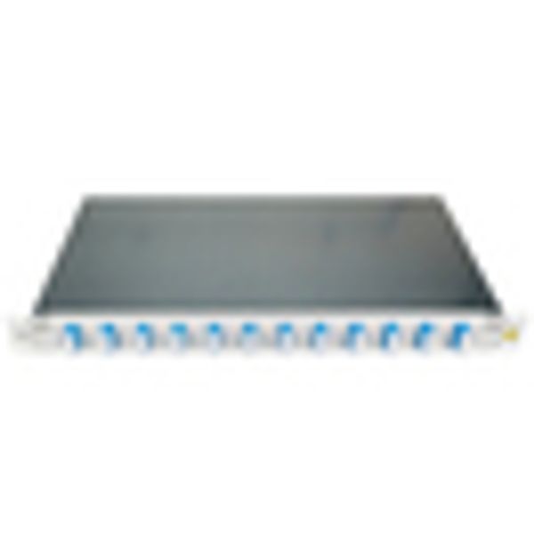 FO Patchpanel 19", 1U, sliding, for 4 fibers, SC, SM image 6