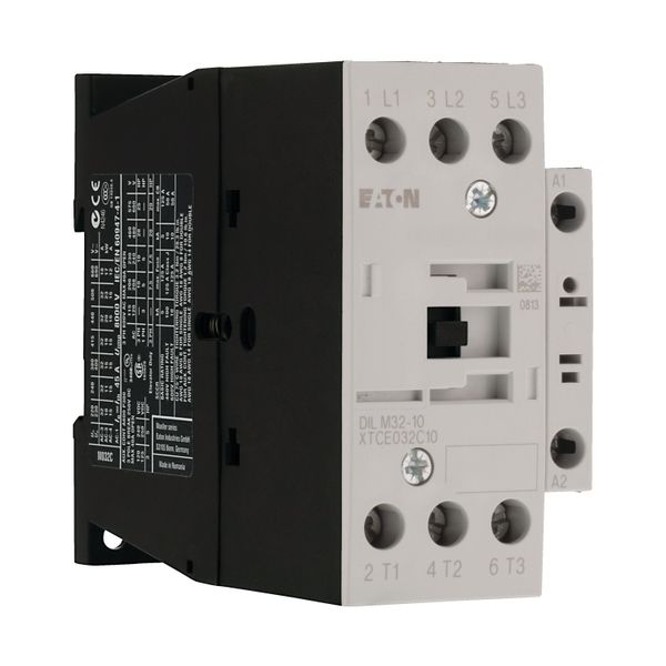 Contactor, 3 pole, 380 V 400 V 15 kW, 1 N/O, 230 V 50/60 Hz, AC operation, Screw terminals image 17