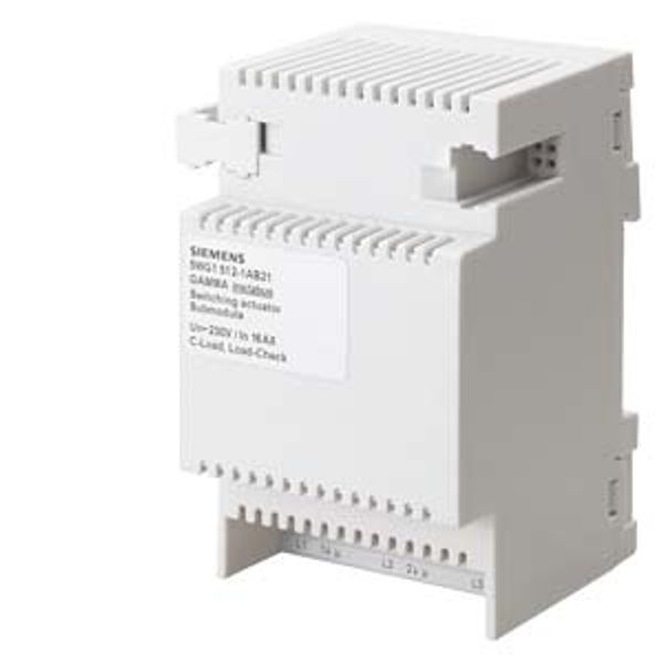 N 512/21 - KNX Switch actuator submodule, 3 x AC 230/400 V, 16AX, C load, load-check image 1