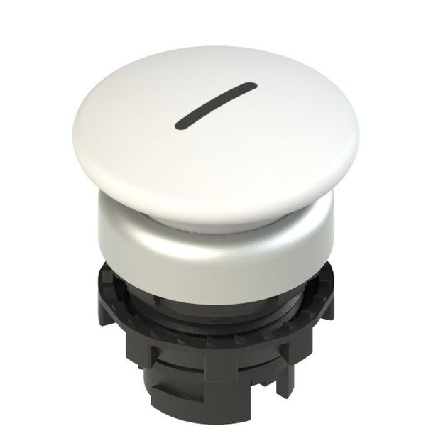 White mushroom pushbutton with gear E2 1PU2F249L2 image 1