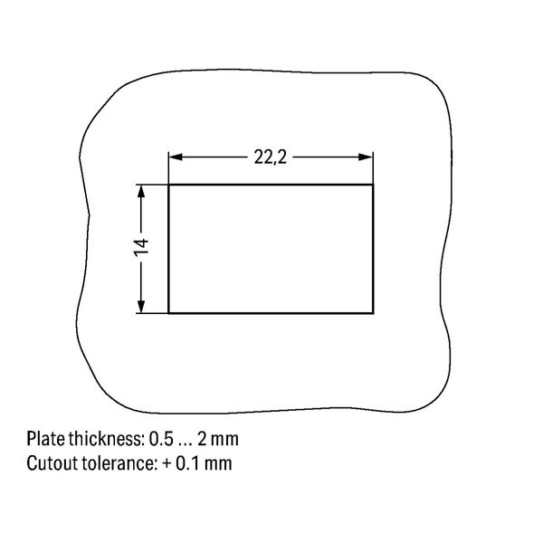 Snap-in socket 3-pole Cod. B pink image 4