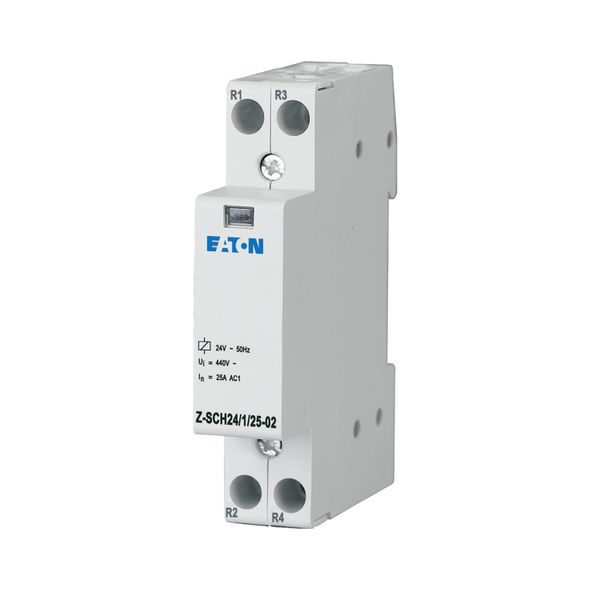 Installation contactor, 24VAC/50Hz, 2N/C, 25A image 3