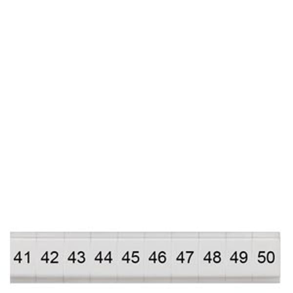 labeling plate, flat, 41-50, termin... image 1