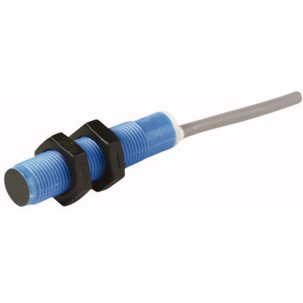 Proximity switch, inductive, 1 N/C, Sn=4mm, 3L, 10-30VDC, NPN, M12, insulated material, line 2m image 1