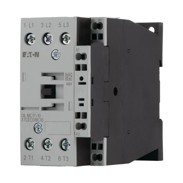 Contactor, 3 pole, 380 V 400 V 7.5 kW, 1 N/O, 230 V 50 Hz, 240 V 60 Hz, AC operation, Spring-loaded terminals image 12