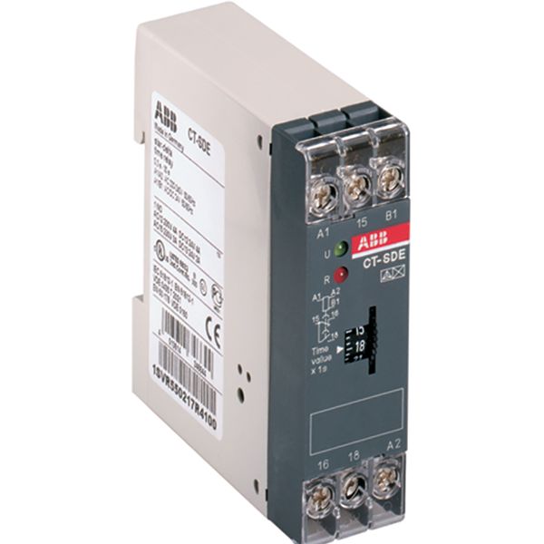 CT-SDE Time relay, star-delta 1c/o, 0.3-30s, 24VAC/DC 220-240VAC image 1