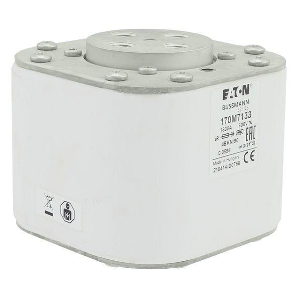 Fuse-link, high speed, 1800 A, AC 800 V, size 4, 120 x 105 x 91 mm, aR, IEC, single indicator image 9