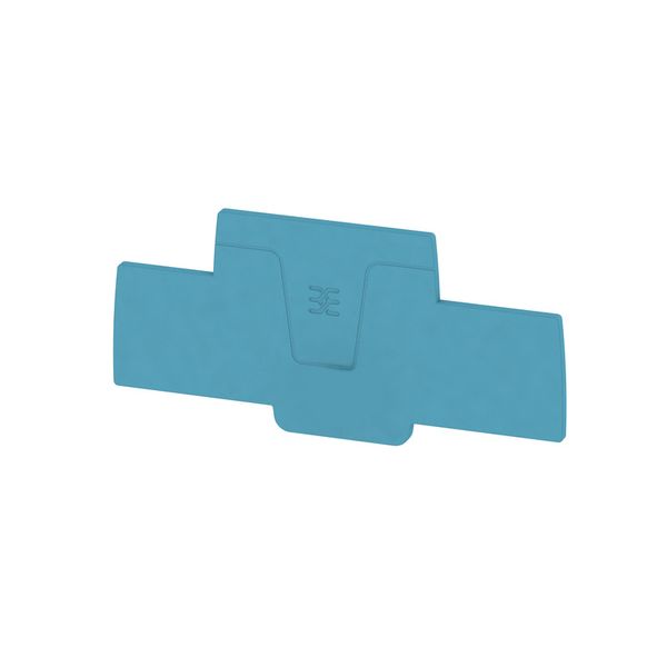 End plate (terminals), 98.5 mm x 2.1 mm, blue image 1