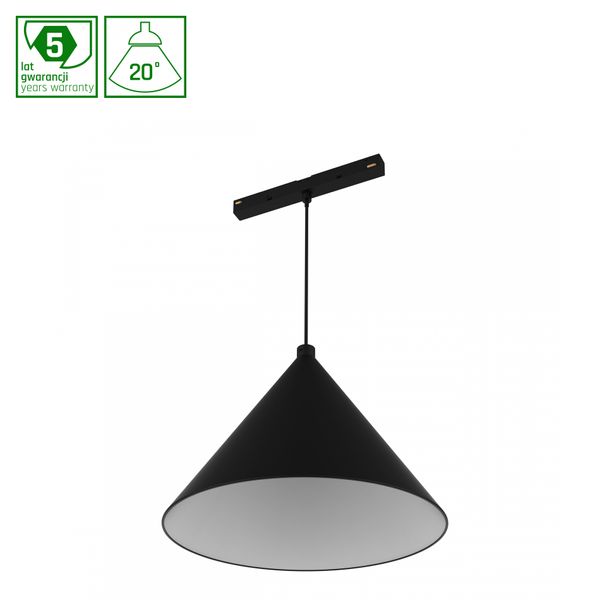 SYSTEM SHIFT - HANGIT CONE FIXTURE HANG FOR A TRACK fi245x185mm 6W 5YW DALI image 1