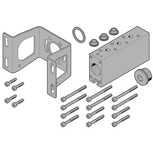 VABM-B10-30-G34-3-P53-E Common supply manifold image 1