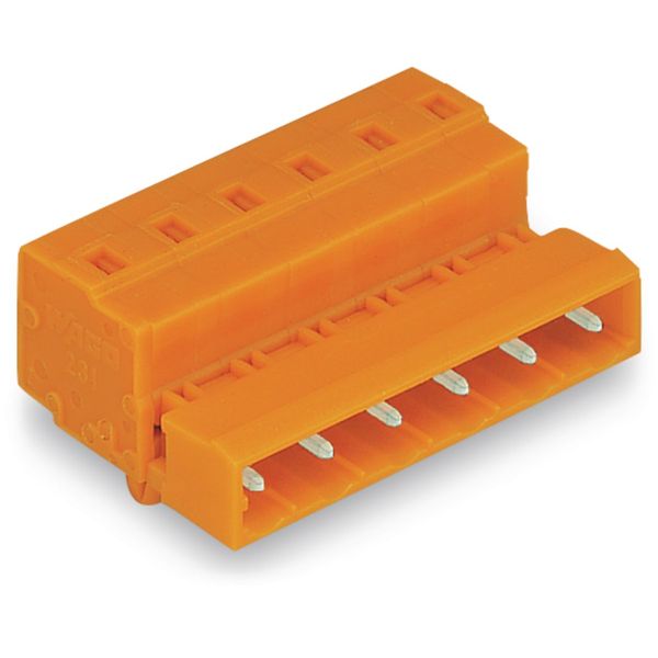 1-conductor male connector CAGE CLAMP® 2.5 mm² orange image 1