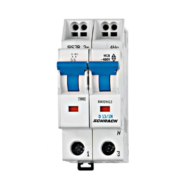 Miniature Curcuit Breaker (MCB) C, 2A, 1+N, 10kA, cag image 1