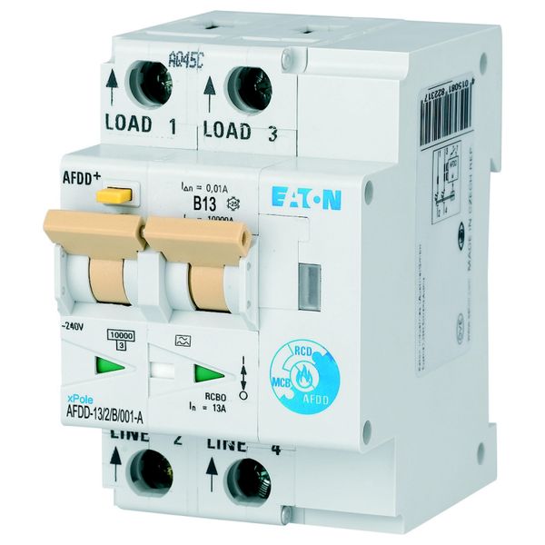 Arc Fault Detection Device, 2p, B, 13 A, 10 mA, type A image 5