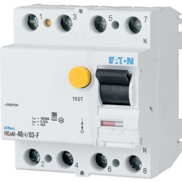 Residual current circuit breaker (RCCB), 40A, 4p, 30mA, type G/F image 7