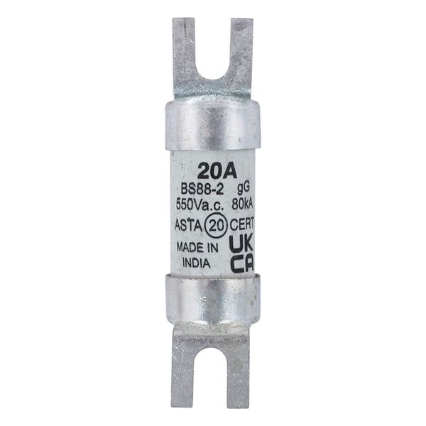 Fuse-link, LV, 20 A, AC 550 V, BS88/A1, 14 x 55 mm, gL/gG, BS image 17