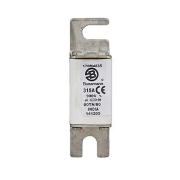 Fuse-link, high speed, 315 A, AC 900 V, size 00, 30 x 47 x 98 mm, aR, DIN, IEC, type T indicator image 5