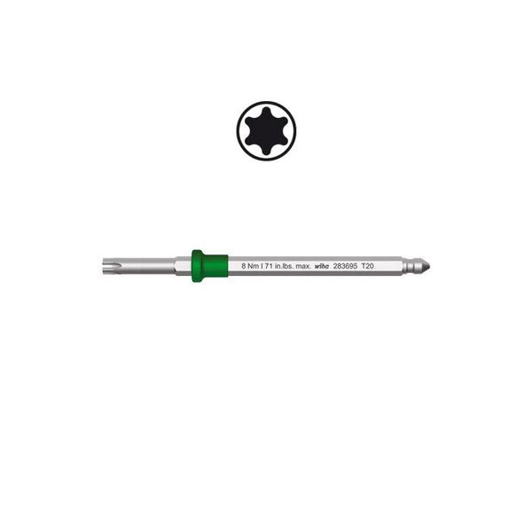 WIHA Torque TORX Wisselschacht 28369 T10 3.8 Nm image 1