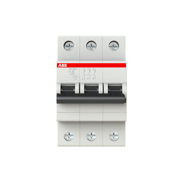 SH203L-C32 Miniature Circuit Breaker - 3P - C - 32 A image 2