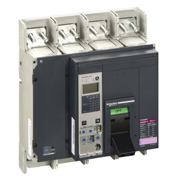 circuit breaker ComPact NS800N, 50 kA at 415 VAC, Micrologic 5.0 A trip unit, 800 A, fixed,4 poles 4d image 2
